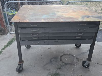 4ft steel table