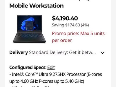 Lenovo ThinkPad P16 Gen 3 Mobile Workstation – Ultra 9 / RTX PRO / 4K 800 Nit