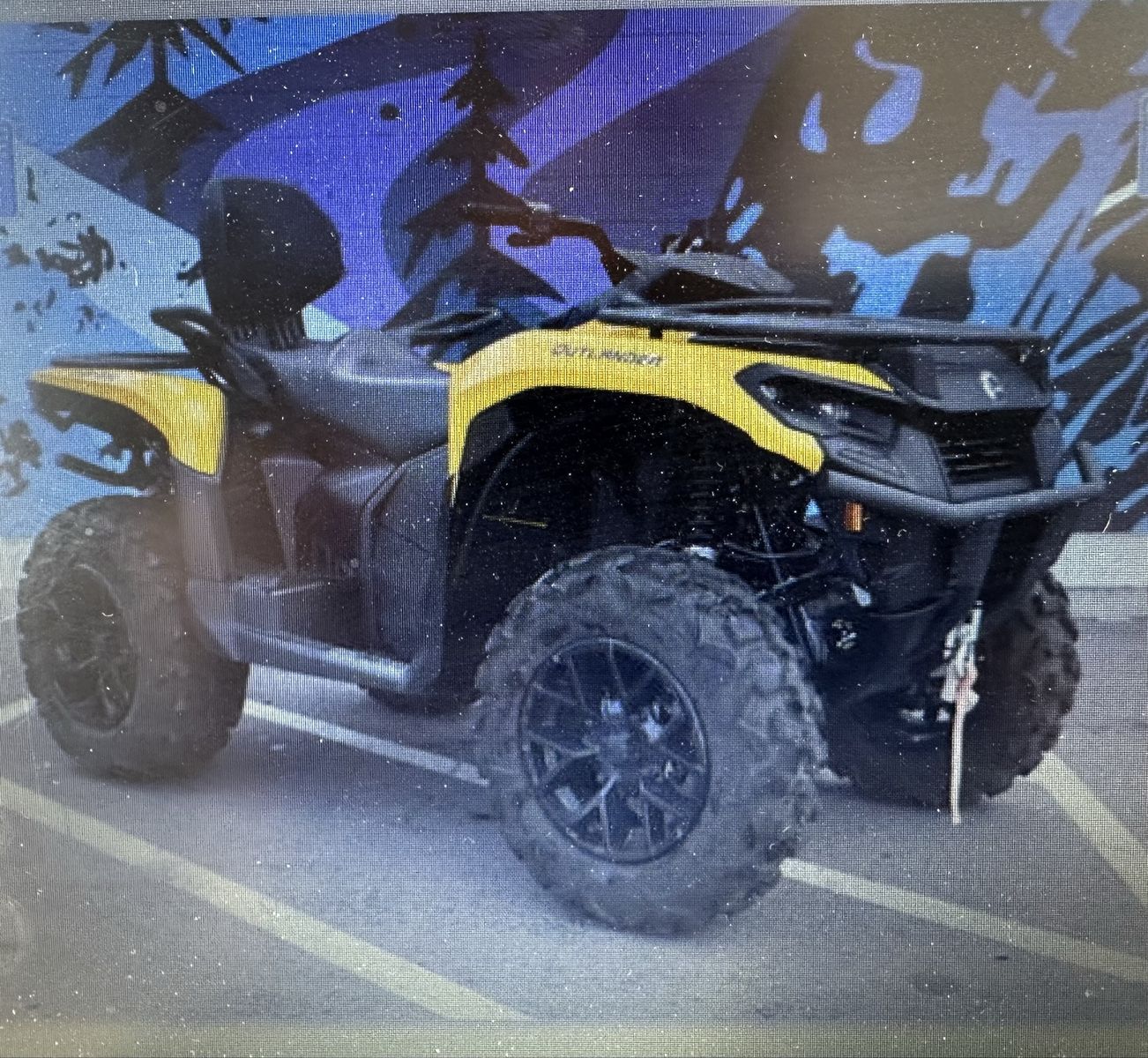 2024 Can-Am Outlander ATV Quad - Yellow & Black with 297 miles