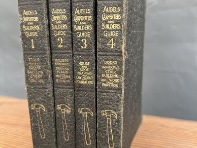 Audels Carpenters and Builders Guide Set of 4 Books