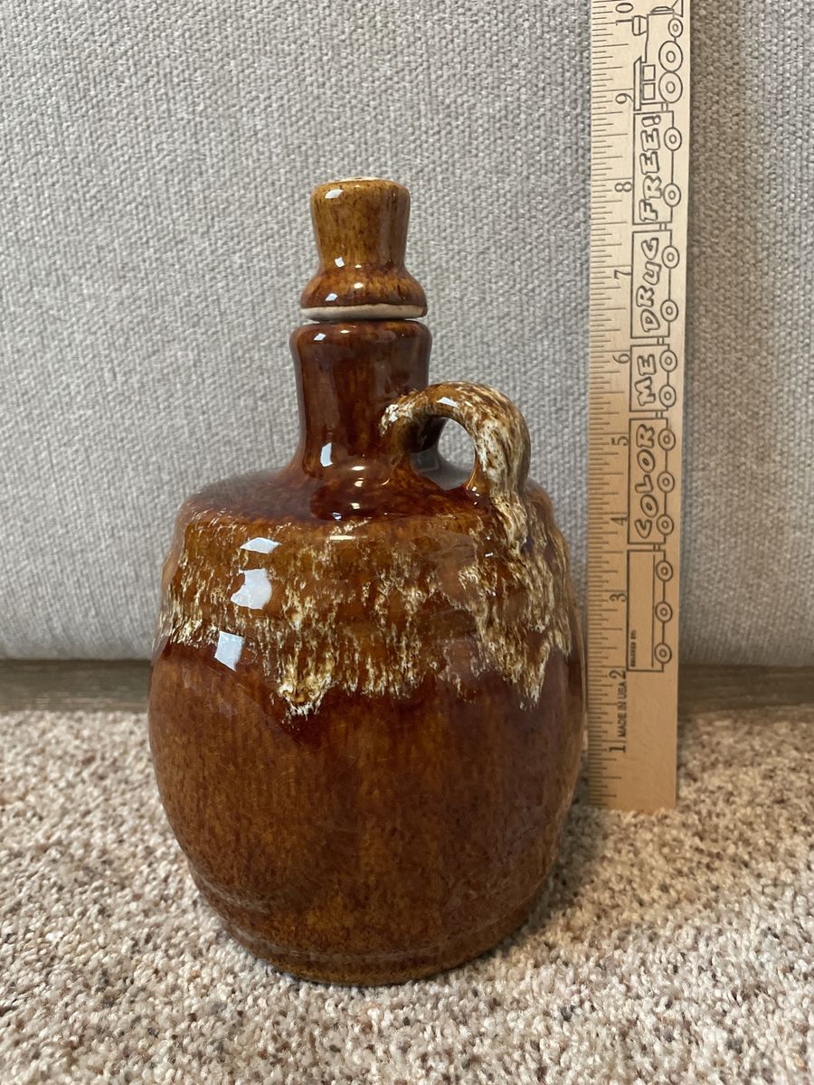 Brown Drip Ceramic Jug