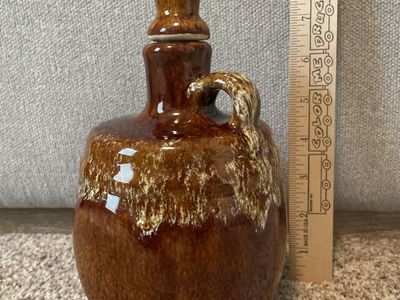 Brown Drip Ceramic Jug
