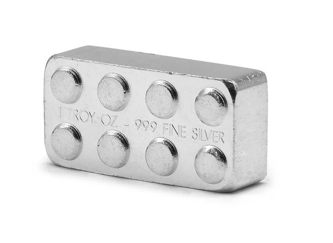 1 oz Silver Building Block Bar
