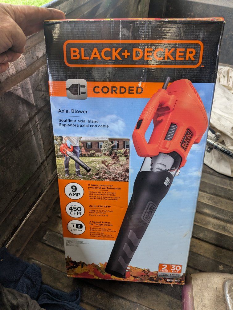 Brand new corded AXIAL leaf lawn blower mower