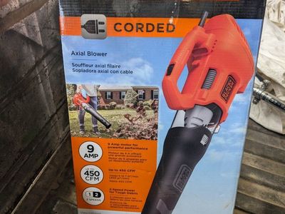 Brand new corded AXIAL leaf lawn blower mower