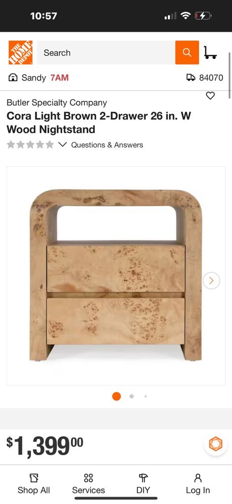 Butler Specialty Company Nightstand