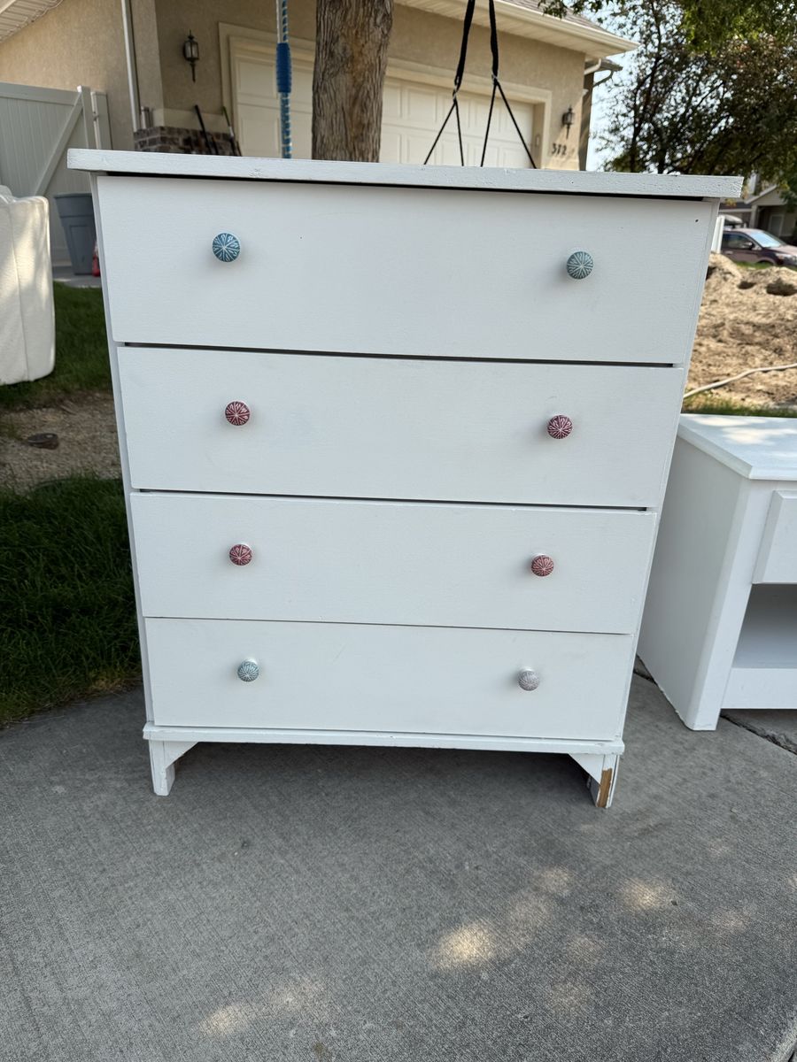 White dresser