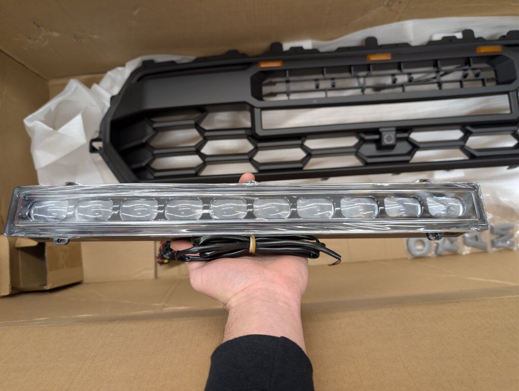 Toyota Grill plus light bar and letters