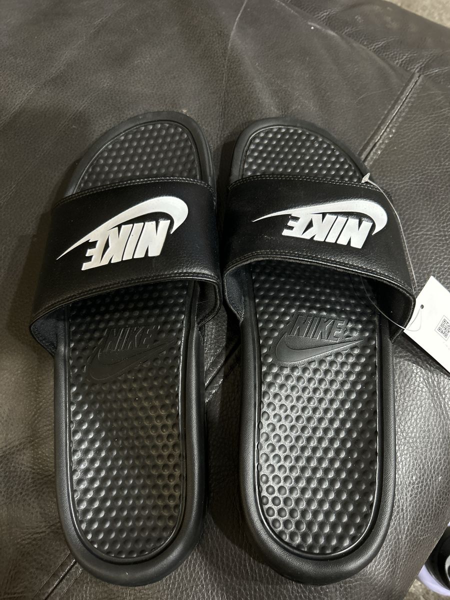 Nike Benassi JDI Men's Slide Sandals Black/White Size 11 New with Tags