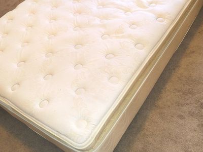 Pillow Top Mattress & Box Spring w/ Frame