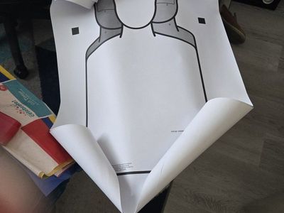 Unbranded Human Silhouette Shooting Targets -FREE- Rolled Paper, NEW