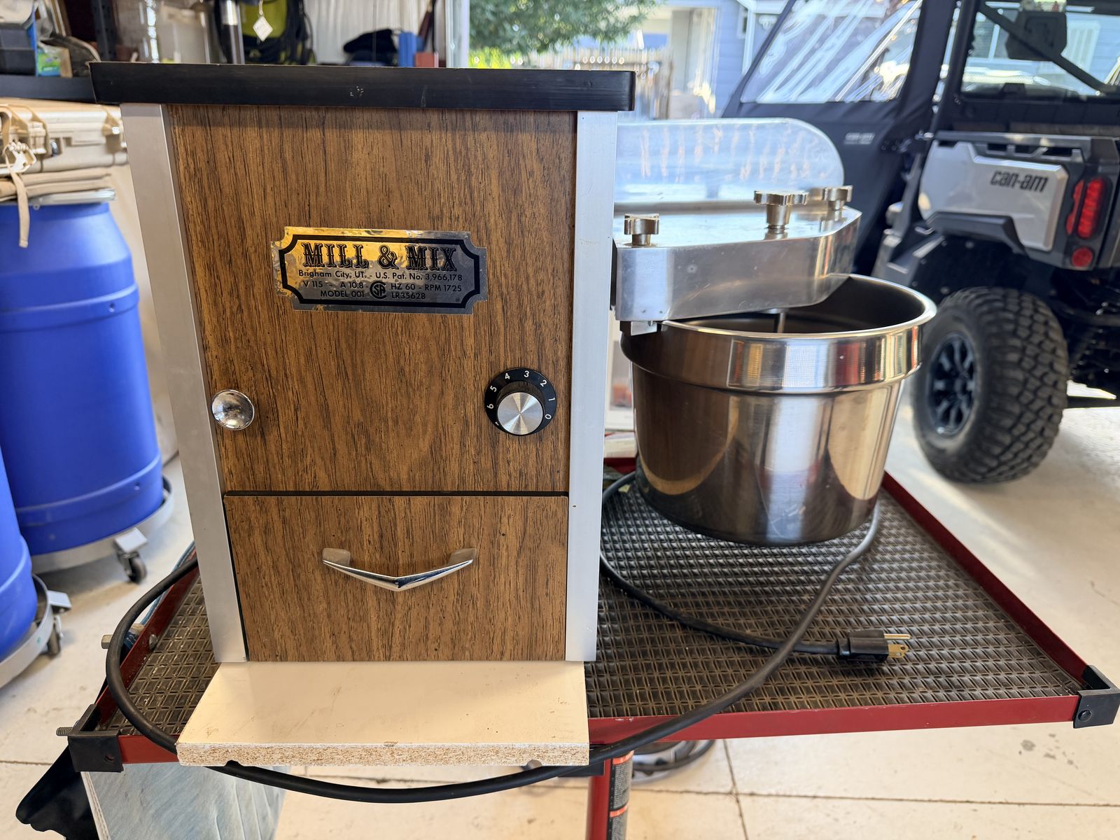 Mill & Mix Wheat Grinder & Bread Dough Mixer - Used, Excellent Condition, Food Storage Ready