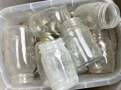 40ish Mason Jars for Bottling Or Home Canning