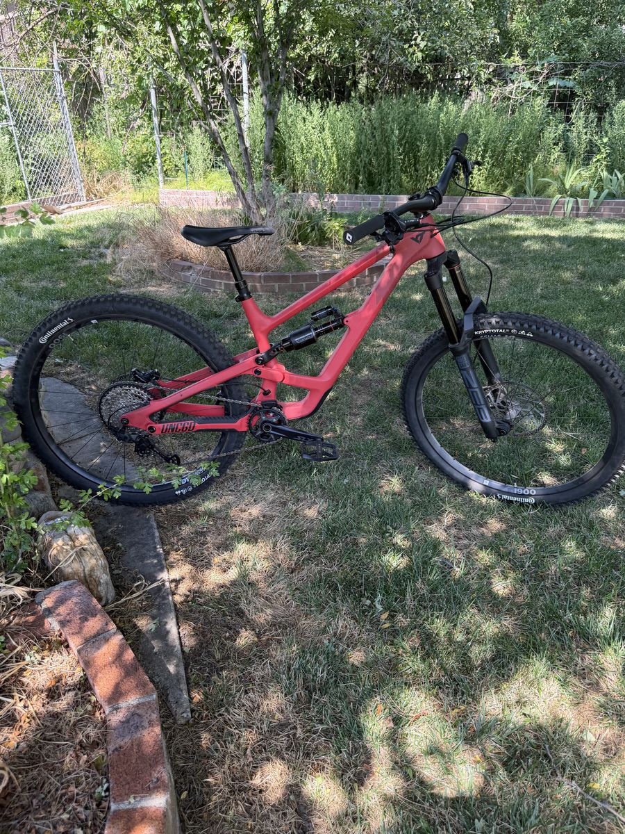 YT capra carbon fiber Lrg 29” wheels Zeb fork vivid rear shock brand new