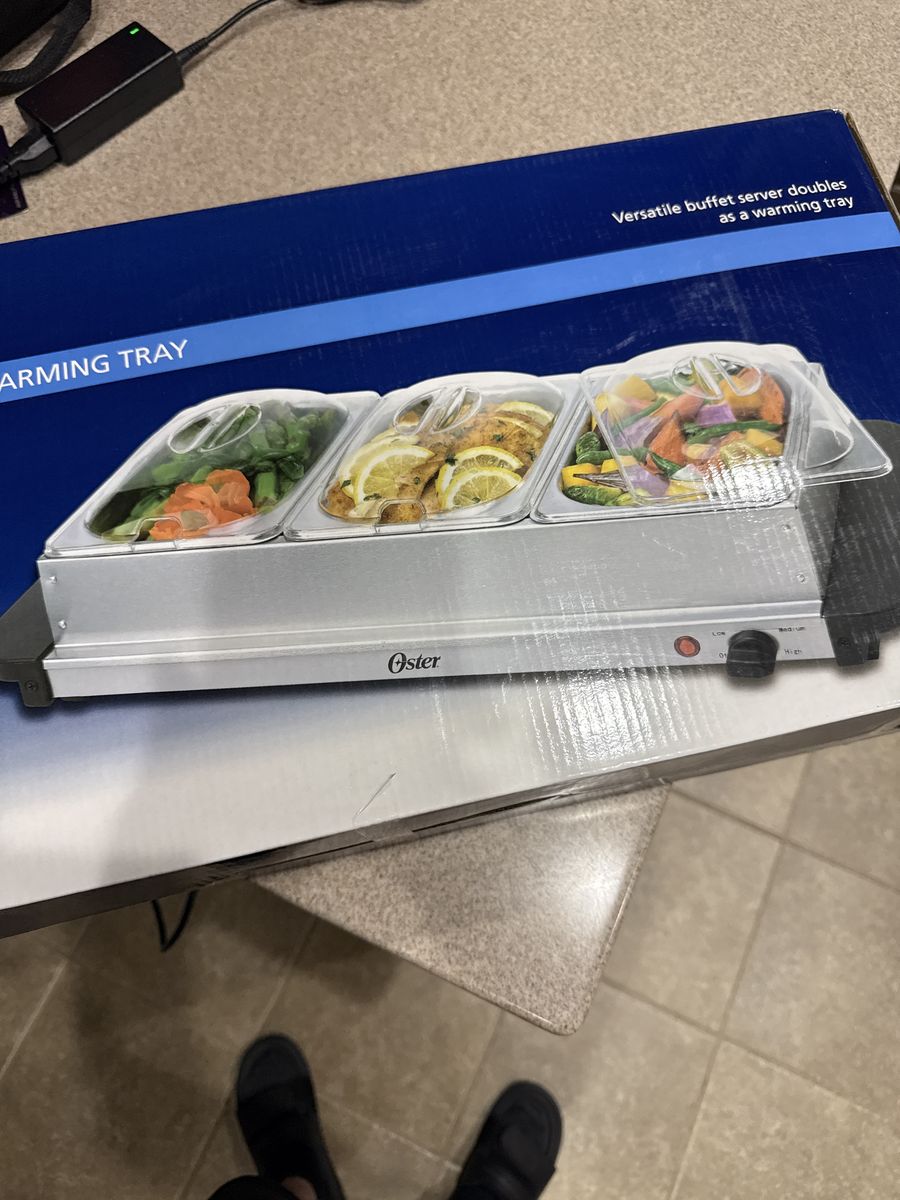 Buffet server and warming tray