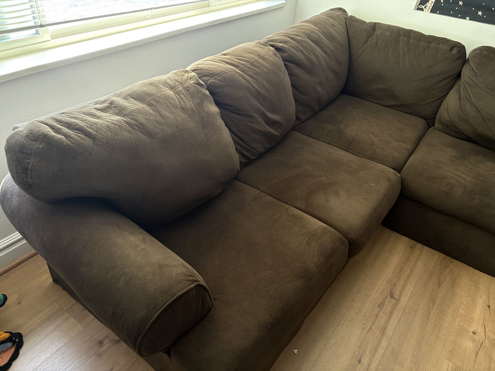 Dark Brown Large Sectional