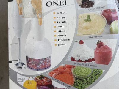 Thane Thunder Stick Pro Immersion Hand Blender - 8-in-1 Food Processor, Grinder, Juicer