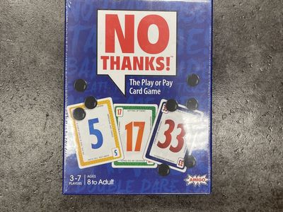 New! No Thanks! The Play or Pay Card Game