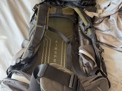 Osprey Atmos AG 65 Anti-Gravity Backpack - L/XL, Gray for Backpacking & Thru-Hikes