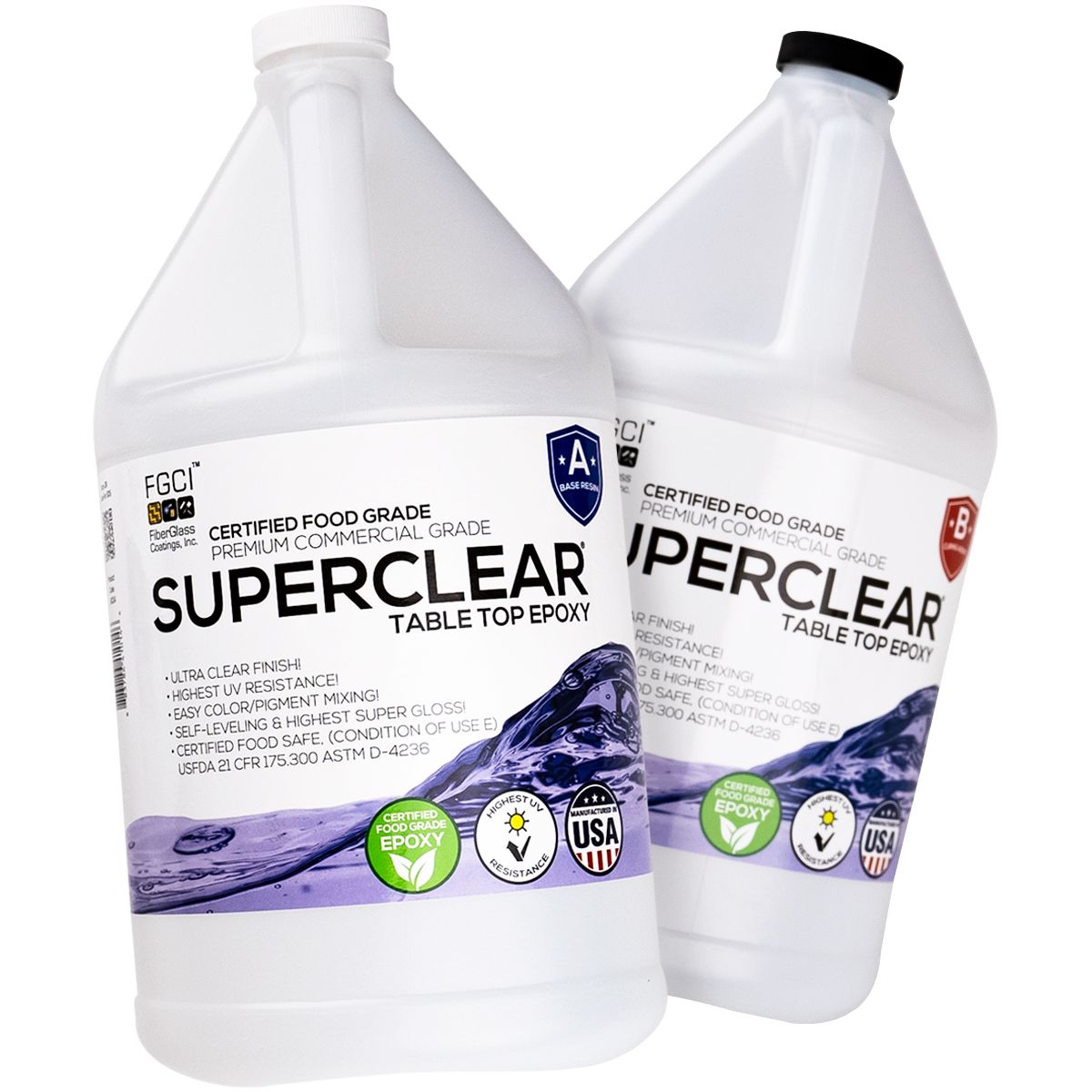 Superclear Table Top Epoxy (2 Gallon Kit)