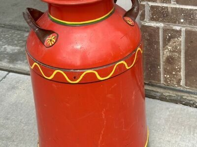 Large Vintage MeadowGolds Milk Can With Lid