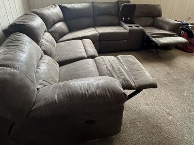 Sectional Couch and Oversized Chair