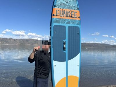 FUNKEE Inflatable Stand Up Paddle Board SUP – Complete Kit – Like New!