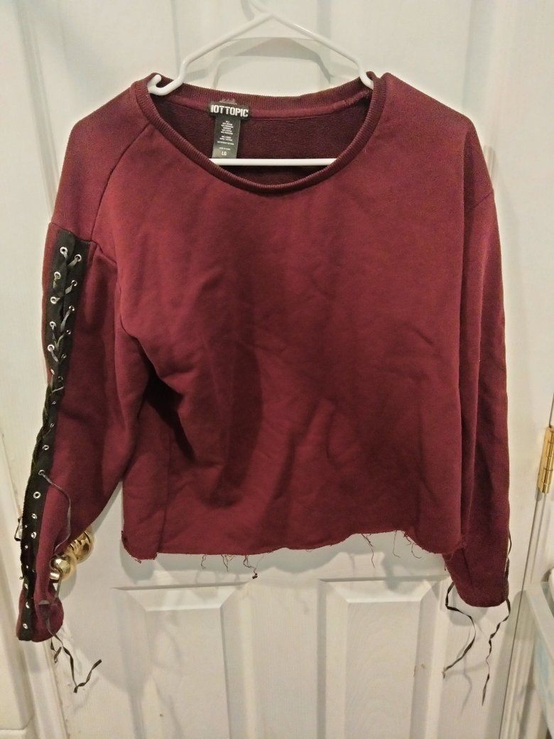 Burgundy long-sleeve