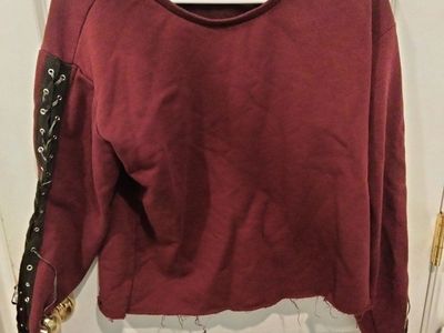 Burgundy long-sleeve