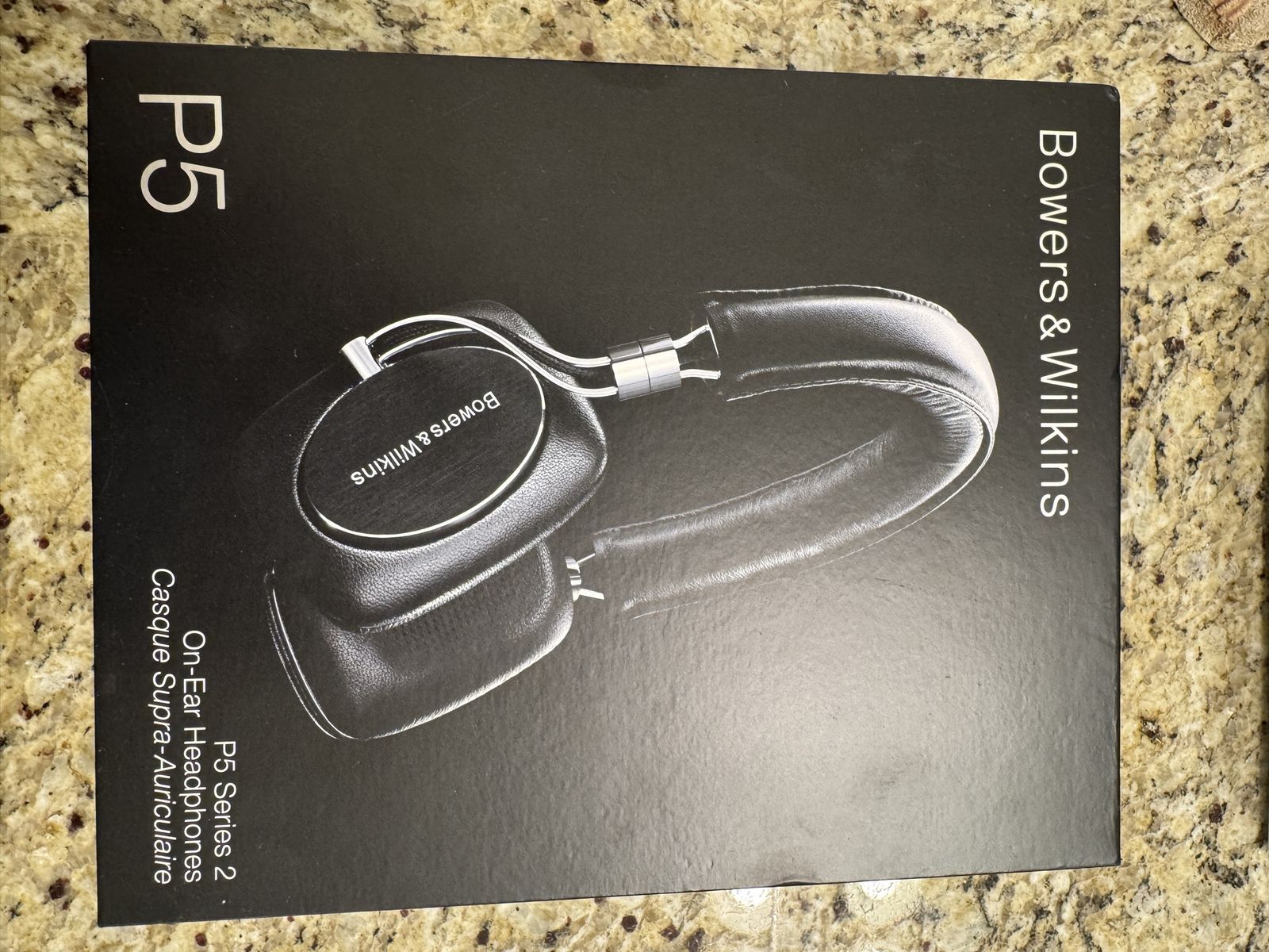 Bowers & Wilkins P5 Series 2 On-Ear Headphones Black Leather