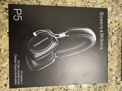 Bowers & Wilkins P5 Series 2 On-Ear Headphones Black Leather