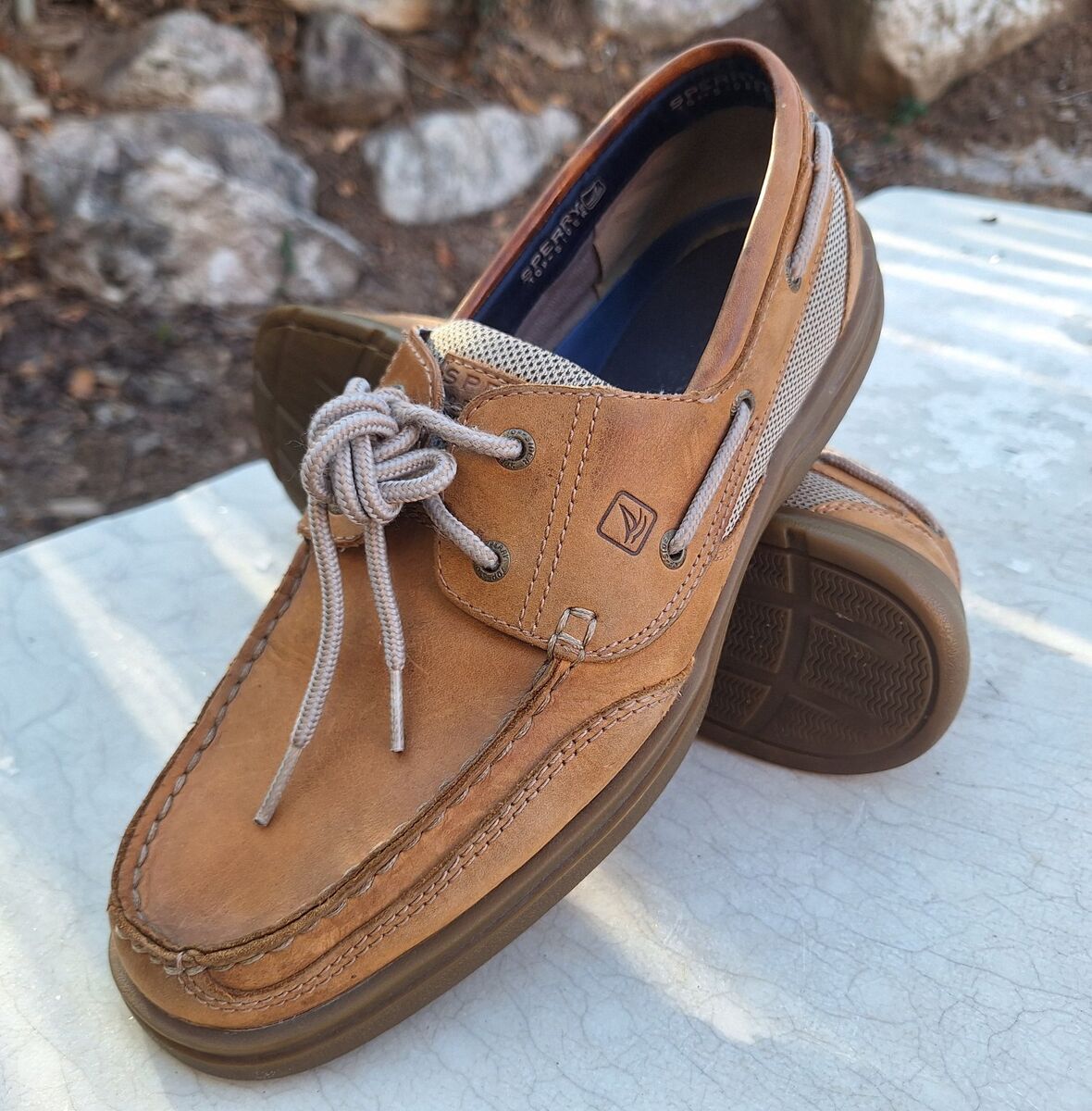Nice Mens Sperry Leather Boat Shoes Sz 12