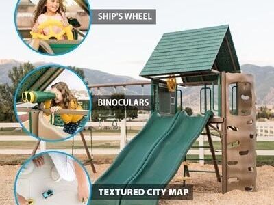 Lifetime Big Stuff Two-Slide Swing Set