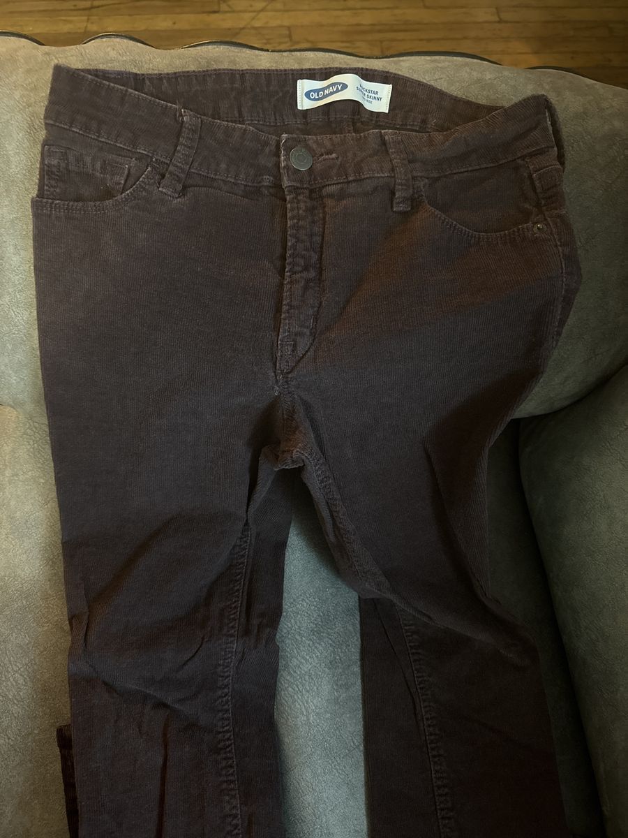 Old Navy Rockstar Super Skinny Corduroy Pants Brown Size 6