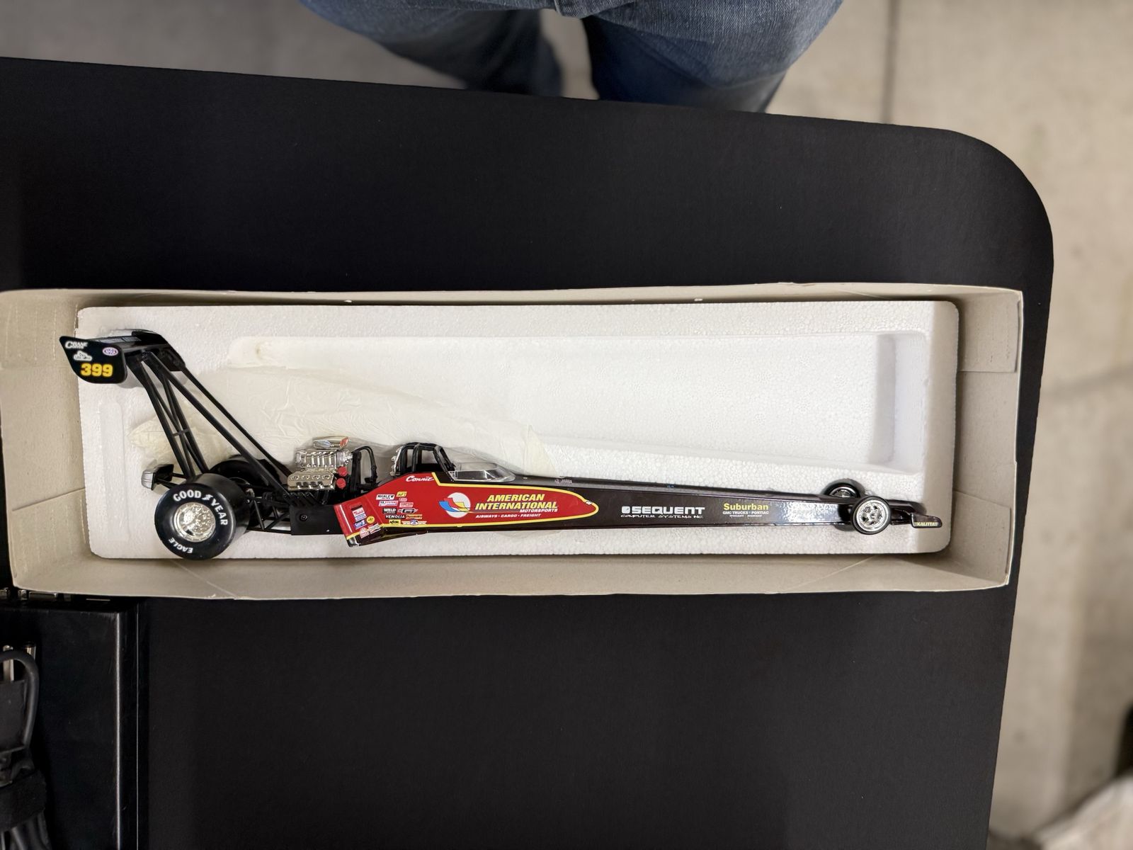 American International Sequent Computer Systems Dragster Die-Cast Model Car #399
