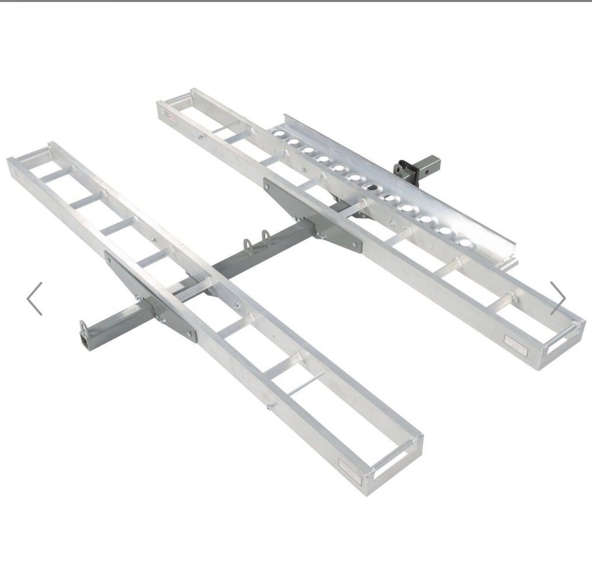 Black Widow AMC-600-2 Double Motorcycle Hitch Carrier - 600lb Capacity, 2-inch Hitch