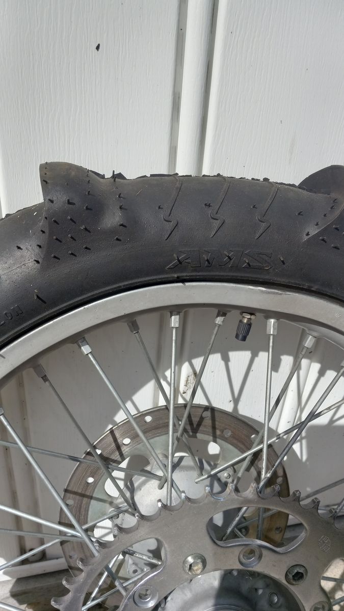 Rim and a ten paddle tire