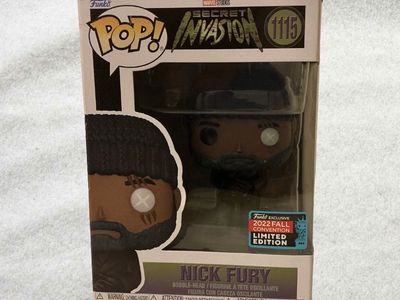 Funko POP! Marvel Secret Invasion Nick Fury #1115 2022 Fall Convention Limited Edition Bobble-Head