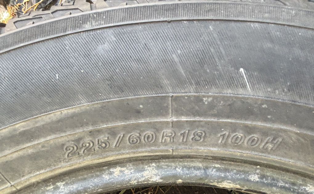Yokohama 225/60R18 Tires  7/32