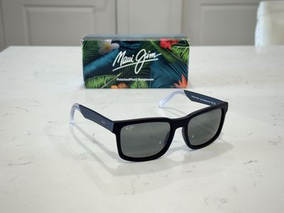 Maui Jim Stone Shack PolarizedPlus2 Sunglasses Matte Black Frame - New