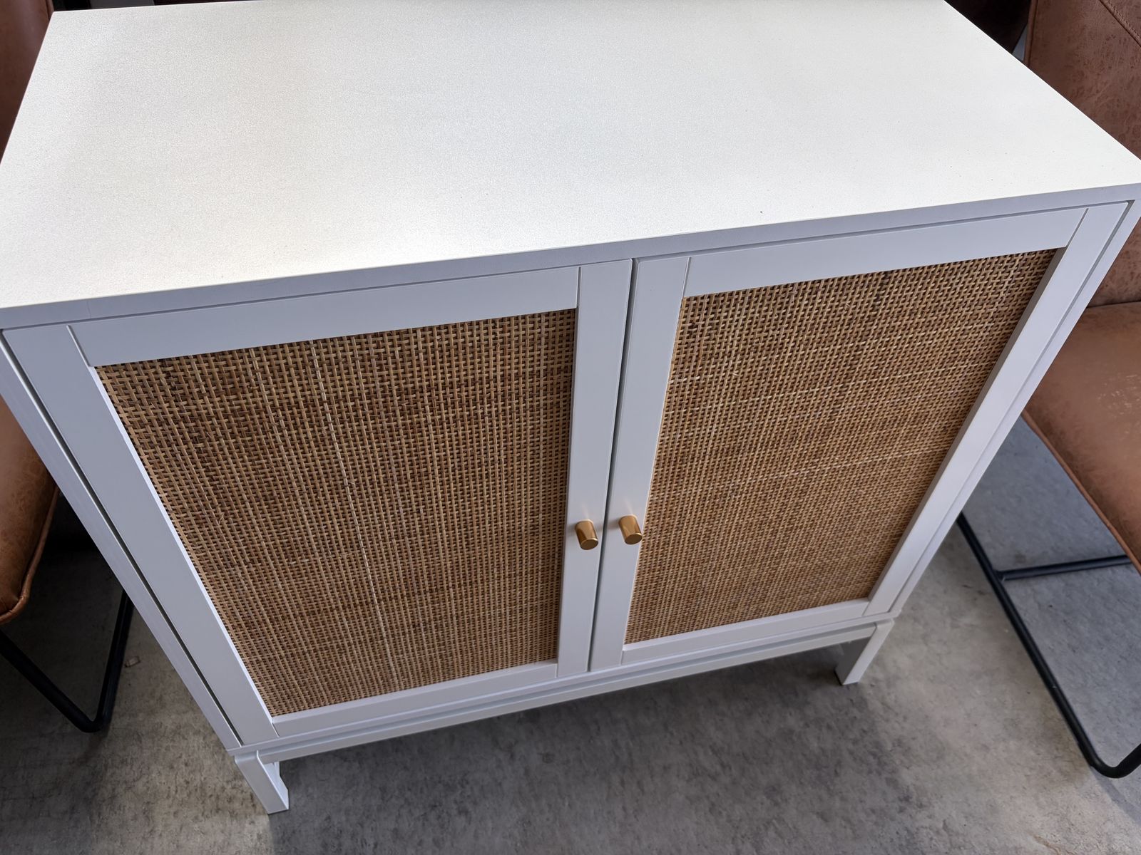 White accent cabinet