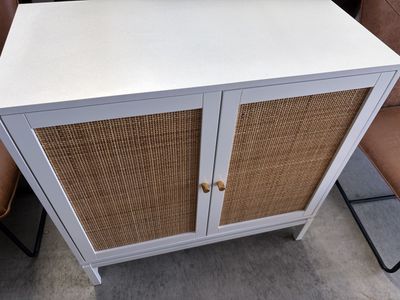 White accent cabinet
