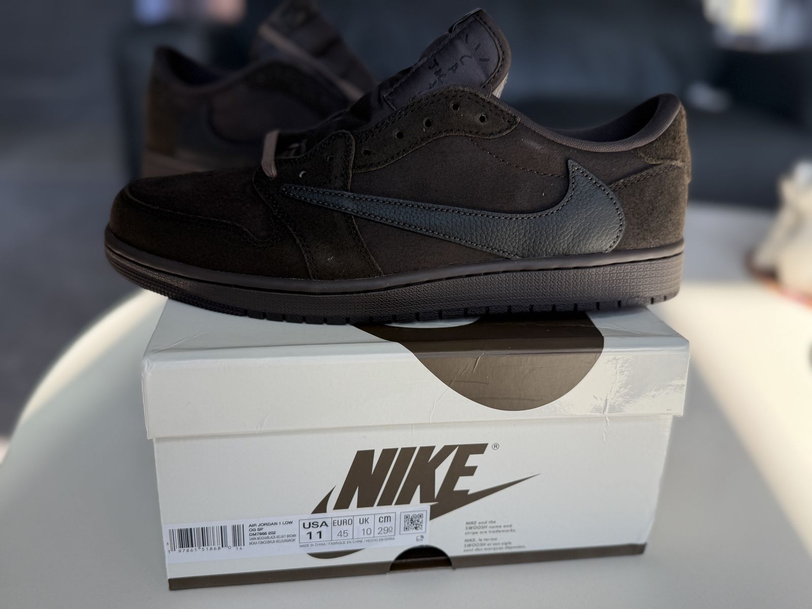 Nike Air Jordan 1 Travis Scott Velvet Brown