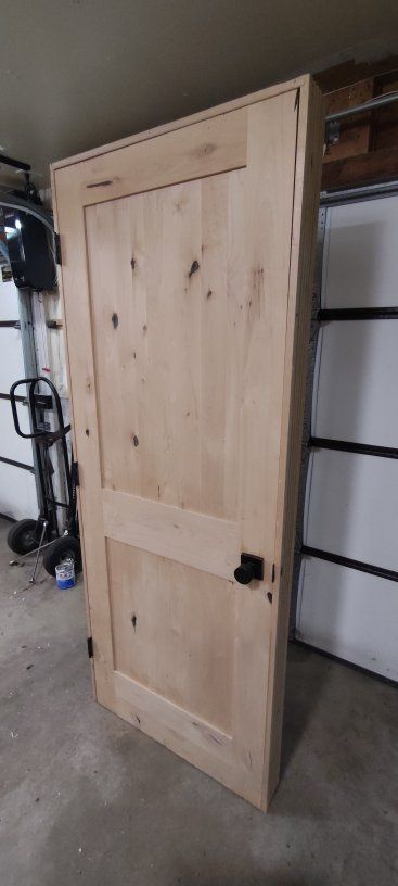 New wood doors
