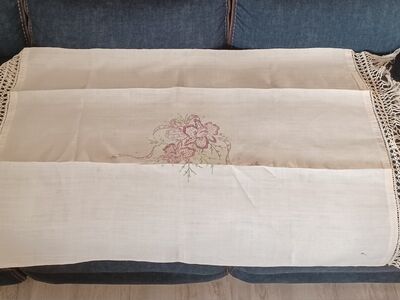 Vintage Linen Table Runner
