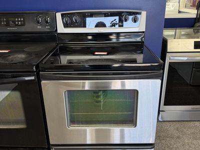 BEAUTIFUL WHIRLPOOL STAINLESS STEEL GLASS TOP RANGE