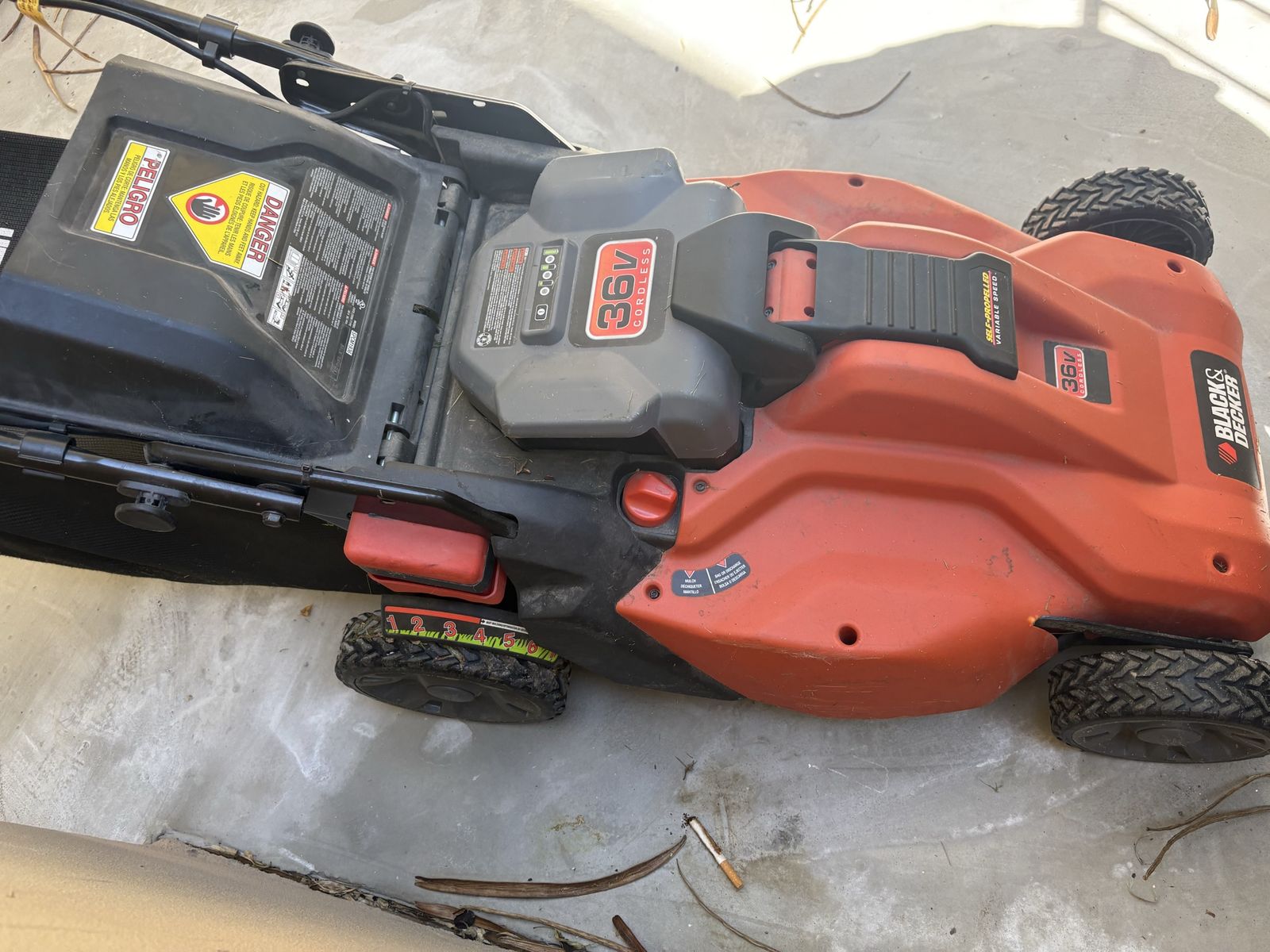36v black & decker lawnmower
