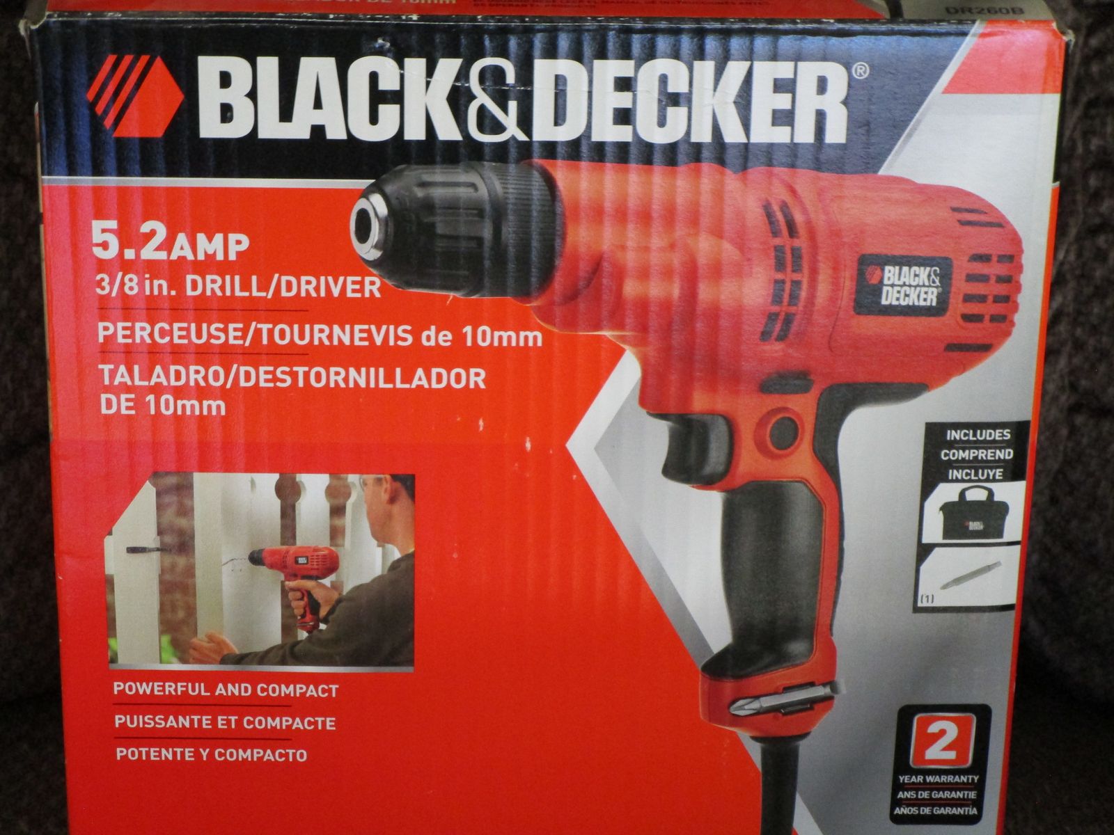 Black & Decker 5.2 amp 3/8" Drill Driver