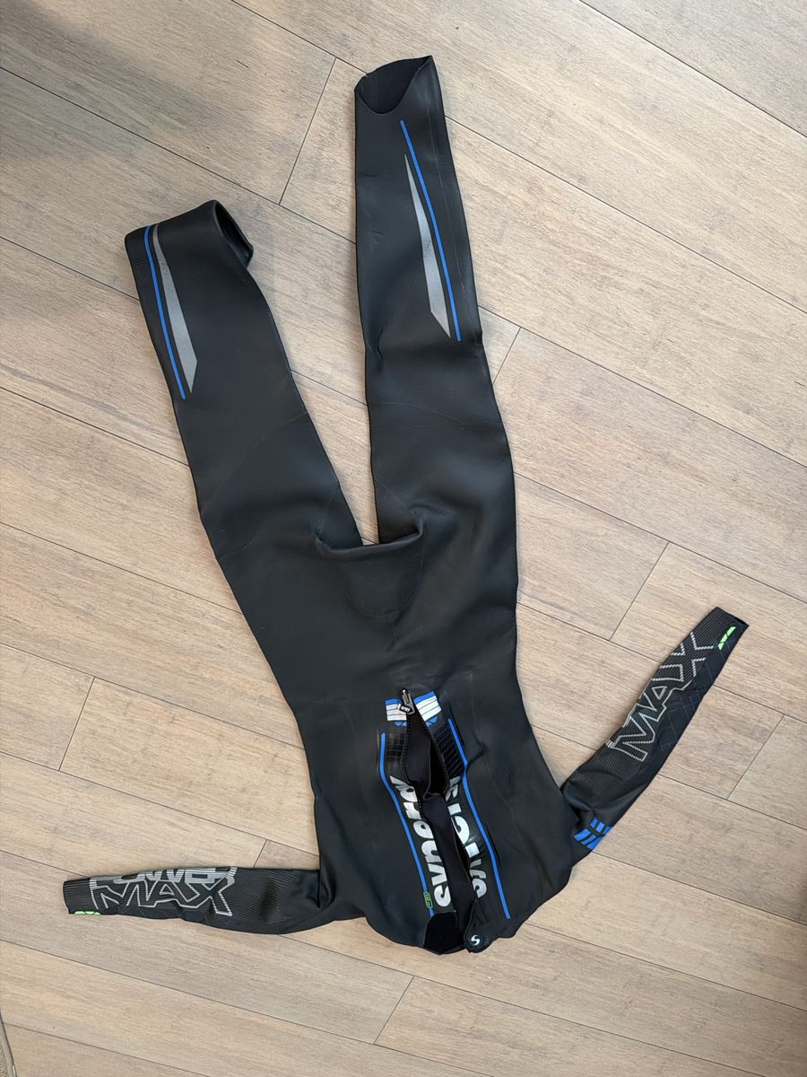 Synergy Max Men's Triathlon Wetsuit - XL, Black, Optimized for Swimming (2 Seasons Used)