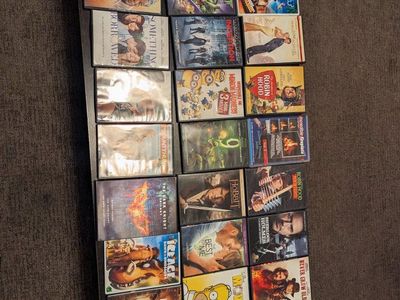 Large Lot of Mixed DVDs & Blu-rays (40+ movies, Various Genres)